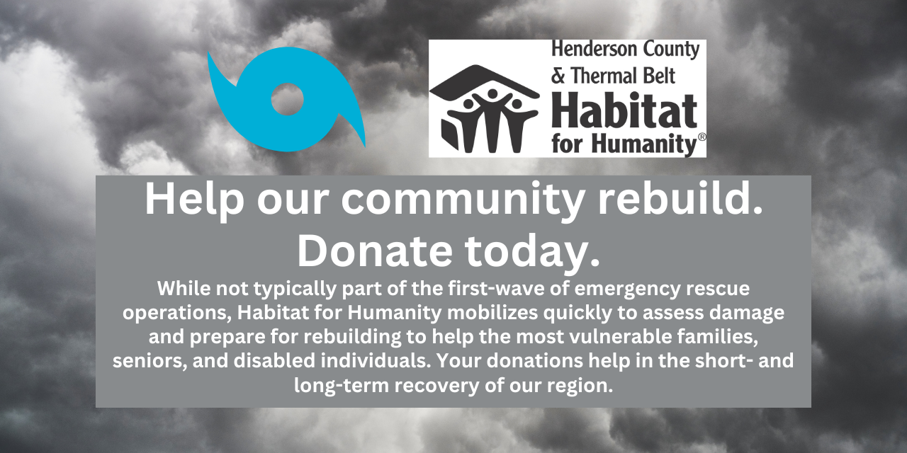 Help us recover from Hurricane Helene